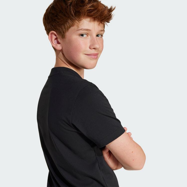 adidas adidas Essentials Kids T-Shirt Funktionsshirt Kinder - Black / White - 1 | SportScheck