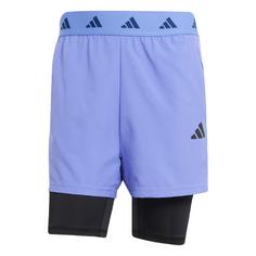 adidas Gym+ 2-in-1 Shorts Funktionsshorts Herren Semi Cobalt Blue / Black