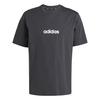 adidas Essentials Linear Single Jersey T-Shirt T-Shirt Herren - Black / White