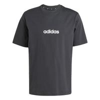 adidas Essentials Linear Single Jersey T-Shirt T-Shirt Herren - Black / White