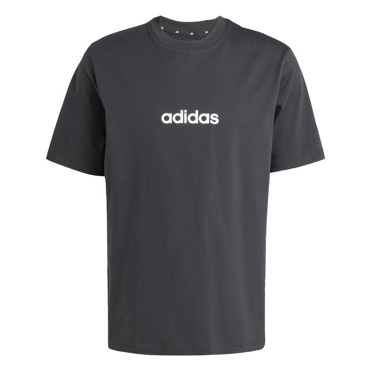 adidas adidas Essentials Linear Single Jersey T-Shirt T-Shirt Herren - Black / White - 0 | SportScheck