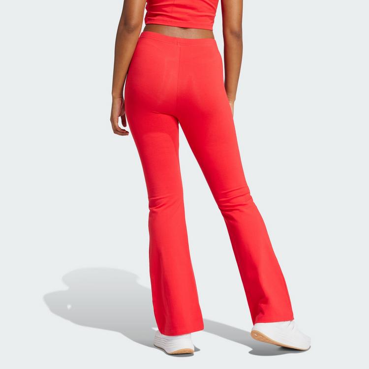 adidas adidas Essentials Small Logo Flared Leggings Leggings Damen - Pure Ruby / Black - 1 | SportScheck