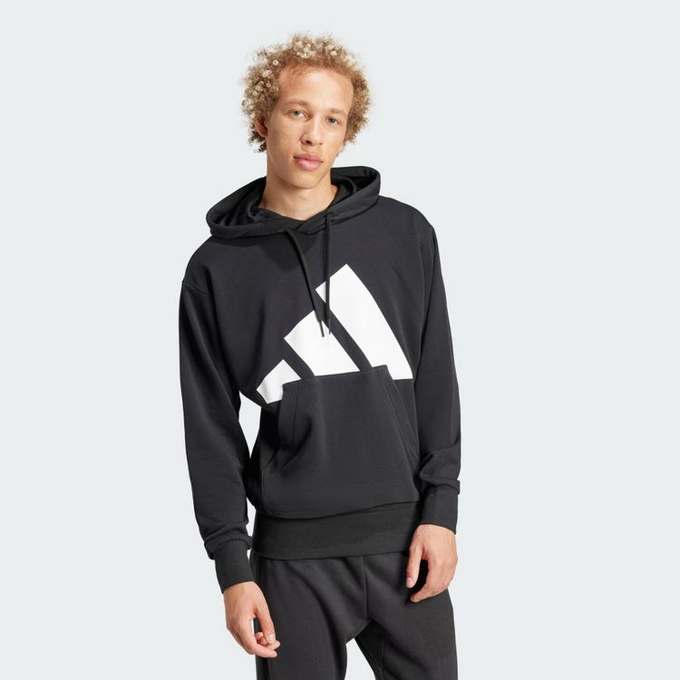 adidas adidas Essentials Big Logo French Terry Hoodie Hoodie Herren - Black / White - 0 | SportScheck