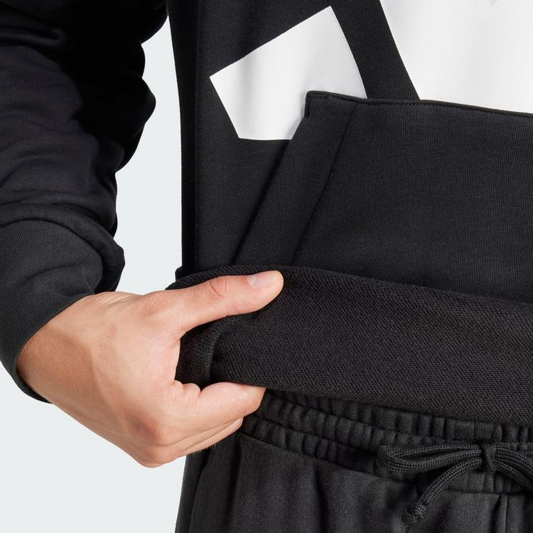 adidas adidas Essentials Big Logo French Terry Hoodie Hoodie Herren - Black / White - 1 | SportScheck