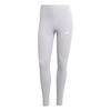 adidas Essentials 3-Streifen Cotton Leggings Leggings Damen - Light Grey Heather / White