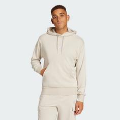 Rückansicht von adidas Essentials Feelcozy French Terry Hoodie Hoodie Herren Beige / White