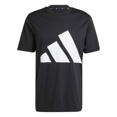 adidas Essentials Big Logo T-Shirt T-Shirt Herren Black / White