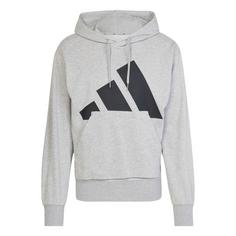 adidas Essentials Big Logo French Terry Hoodie Hoodie Herren Medium Grey Heather / Black