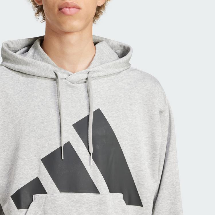 adidas adidas Essentials Big Logo French Terry Hoodie Hoodie Herren - Medium Grey Heather / Black - 0 | SportScheck