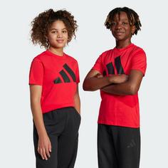 Rückansicht von adidas Essentials Kids T-Shirt Funktionsshirt Kinder Pure Ruby / Black