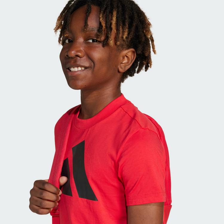 adidas adidas Essentials Kids T-Shirt Funktionsshirt Kinder - Pure Ruby / Black - 1 | SportScheck
