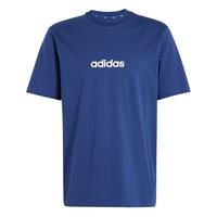 adidas Essentials Linear Single Jersey T-Shirt T-Shirt Herren - Dark Blue / White