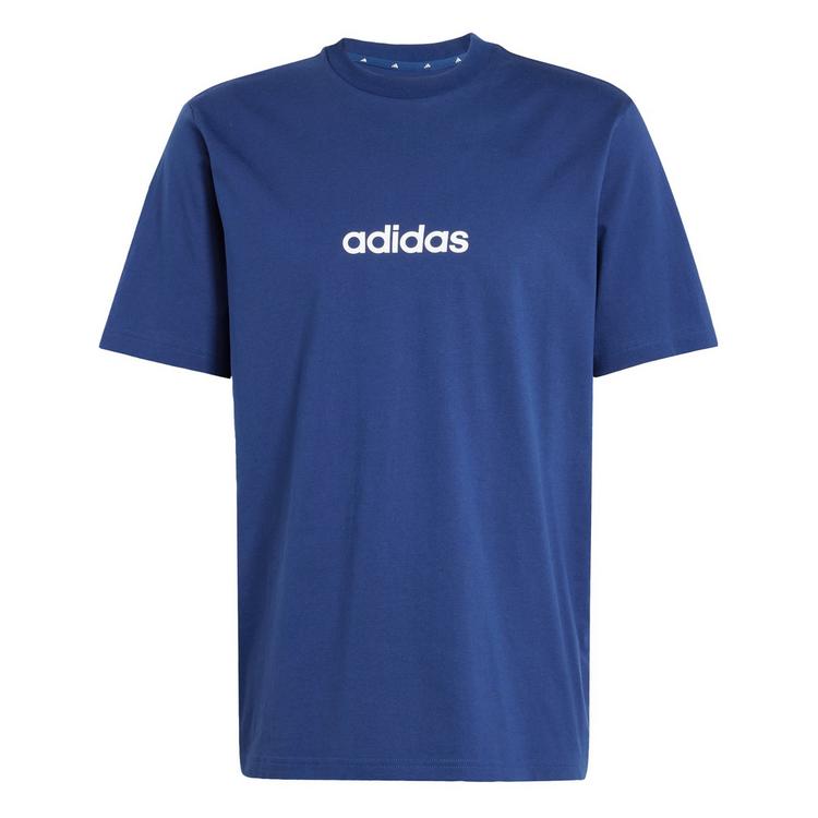 adidas adidas Essentials Linear Single Jersey T-Shirt T-Shirt Herren - Dark Blue / White - 0 | SportScheck