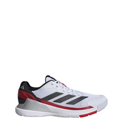 Rückansicht von adidas Crazyquick Padel-Schuh Tennisschuhe Herren Cloud White / Core Black / Lucid Red