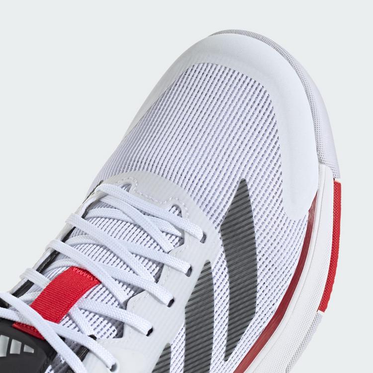 adidas adidas Crazyquick Padel-Schuh Tennisschuhe - Cloud White / Core Black / Lucid Red - 8 | SportScheck