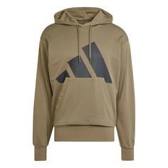 adidas Essentials Big Logo French Terry Hoodie Hoodie Herren Olive Strata / Black
