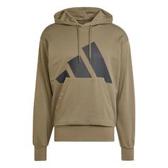 adidas Essentials Big Logo French Terry Hoodie Hoodie Herren Olive Strata / Black