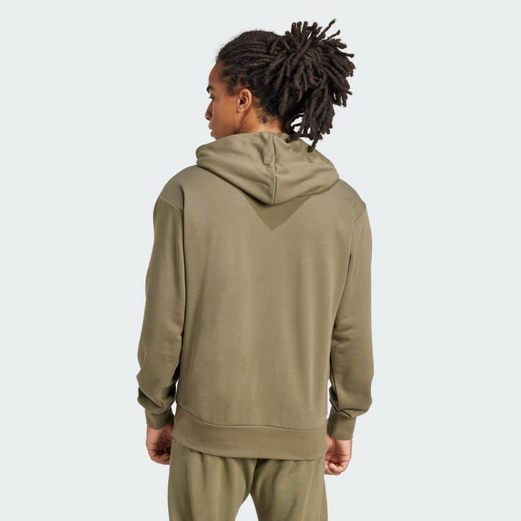 adidas adidas Essentials Big Logo French Terry Hoodie Hoodie Herren - Olive Strata / Black - 1 | SportScheck