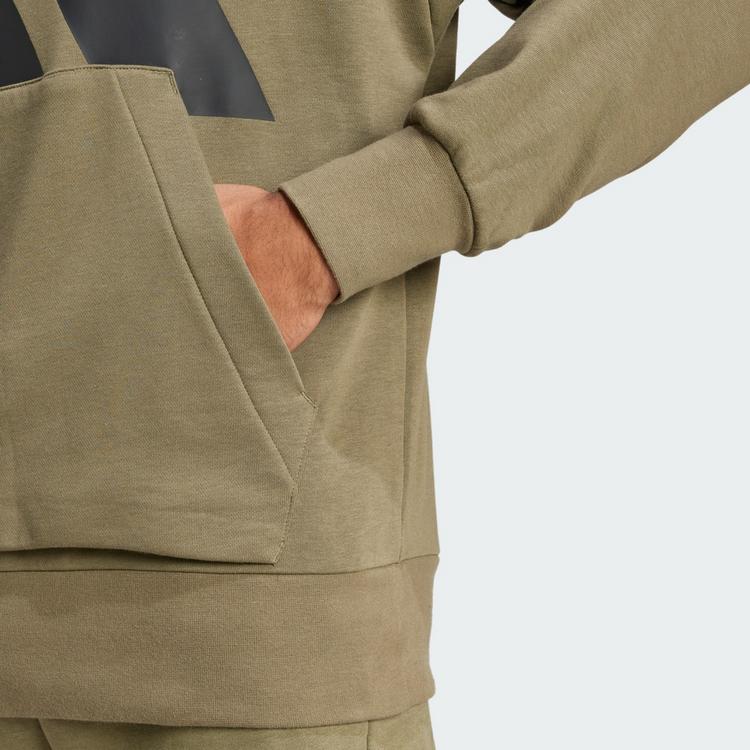 adidas adidas Essentials Big Logo French Terry Hoodie Hoodie Herren - Olive Strata / Black - 1 | SportScheck