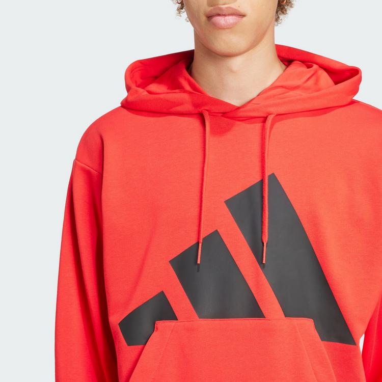 adidas adidas Essentials Big Logo French Terry Hoodie Hoodie Herren - Pure Ruby / Black - 0 | SportScheck