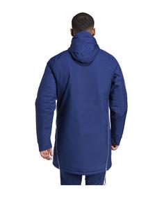 Rückansicht von adidas Tiro 24 Stadium Parka Trainingsjacke Herren blauweiss