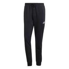 adidas Essentials Feel Cozy French Terry Hose Trainingshose Herren Black / White