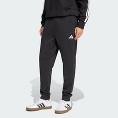 Rückansicht von adidas Essentials Feel Cozy French Terry Hose Trainingshose Herren Black / White