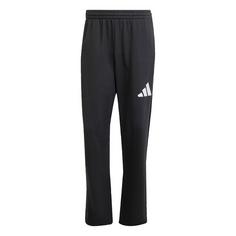 adidas Essentials Wide Leg 3 Bar Logo Hose Trainingshose Herren Black / White