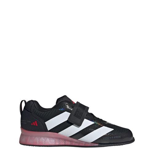 Rückansicht von adidas Adipower 3 Gewichtheberschuh Fitnessschuhe Core Black / Cloud White / Pure Ruby