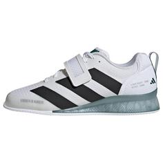 adidas Adipower 3 Gewichtheberschuh Fitnessschuhe Cloud White / Core Black / Collegiate Green