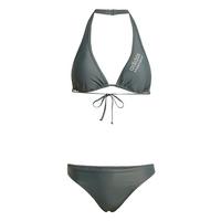 adidas Neckholder Bikini Bikini Set Damen - Legend Ivy / Silver Green