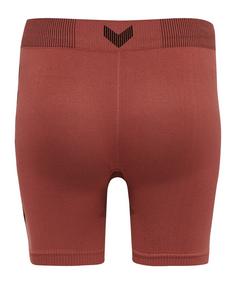 Rückansicht von hummel hmlFIRST Seamless Short Damen Thermounterhose Damen rot