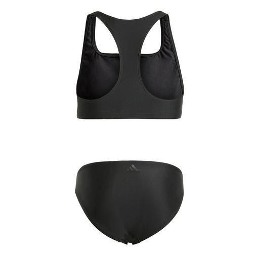 Rückansicht von adidas Performance Big Bars Kids Bikini Bikini Set Kinder Black / White