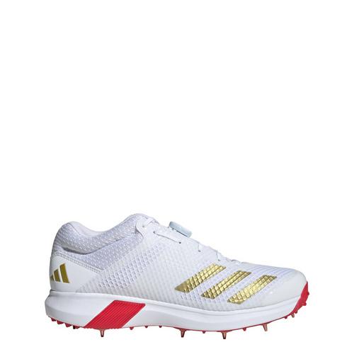 Rückansicht von adidas Adipower Vector Mid 20 Schuh Multifunktionsschuhe Cloud White / Gold Metallic / Pure Ruby