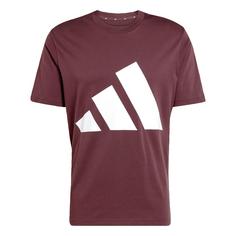 adidas Essentials Big Logo T-Shirt T-Shirt Herren Aurora Ruby / White