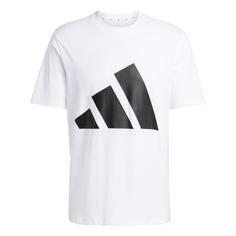 adidas Essentials Big Logo T-Shirt T-Shirt Herren White / Black