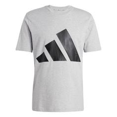 adidas Essentials Big Logo T-Shirt T-Shirt Herren Medium Grey Heather / Black