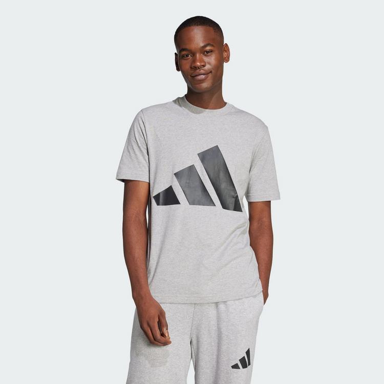 adidas adidas Essentials Big Logo T-Shirt T-Shirt Herren - Medium Grey Heather / Black - 0 | SportScheck