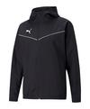 PUMA teamRISE Allwetterjacke Regenjacke Herren - schwarzweiss