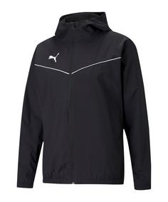 PUMA teamRISE Allwetterjacke Regenjacke Herren schwarzweiss