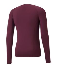 Rückansicht von PUMA LIGA Baselayer Longsleeve Funktionsshirt rotrot