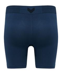 Rückansicht von hummel hmlFIRST Seamless Short Damen Thermounterhose Damen blau