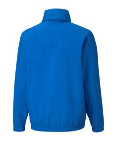 Rückansicht von PUMA teamRISE Allwetterjacke Kids Regenjacke Kinder blau