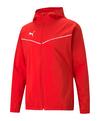 PUMA teamRISE Allwetterjacke Regenjacke Herren - rotweiss
