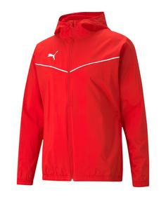 PUMA teamRISE Allwetterjacke Regenjacke Herren rotweiss