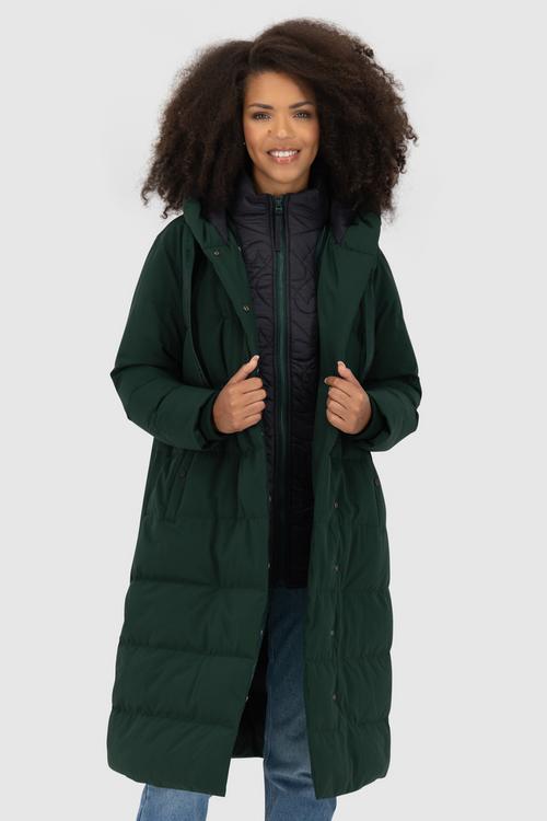 Rückansicht von ALIFE AND KICKIN DitteAK A Winterjacke Damen dark forest