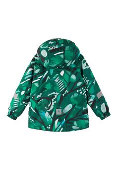 Rückansicht von reima Muonio Winterjacke Kinder Deeper Green