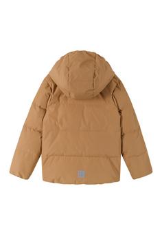 Rückansicht von reima Paimio Winterjacke Kinder Peanut Brown