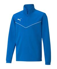 PUMA teamRISE HalfZip Sweatshirt Kids Funktionssweatshirt Kinder - blau
