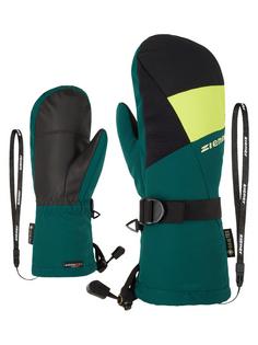 Ziener GORE-TEX LANIC GTX + Gore plus warm MITTEN Skihandschuhe Kinder deep green